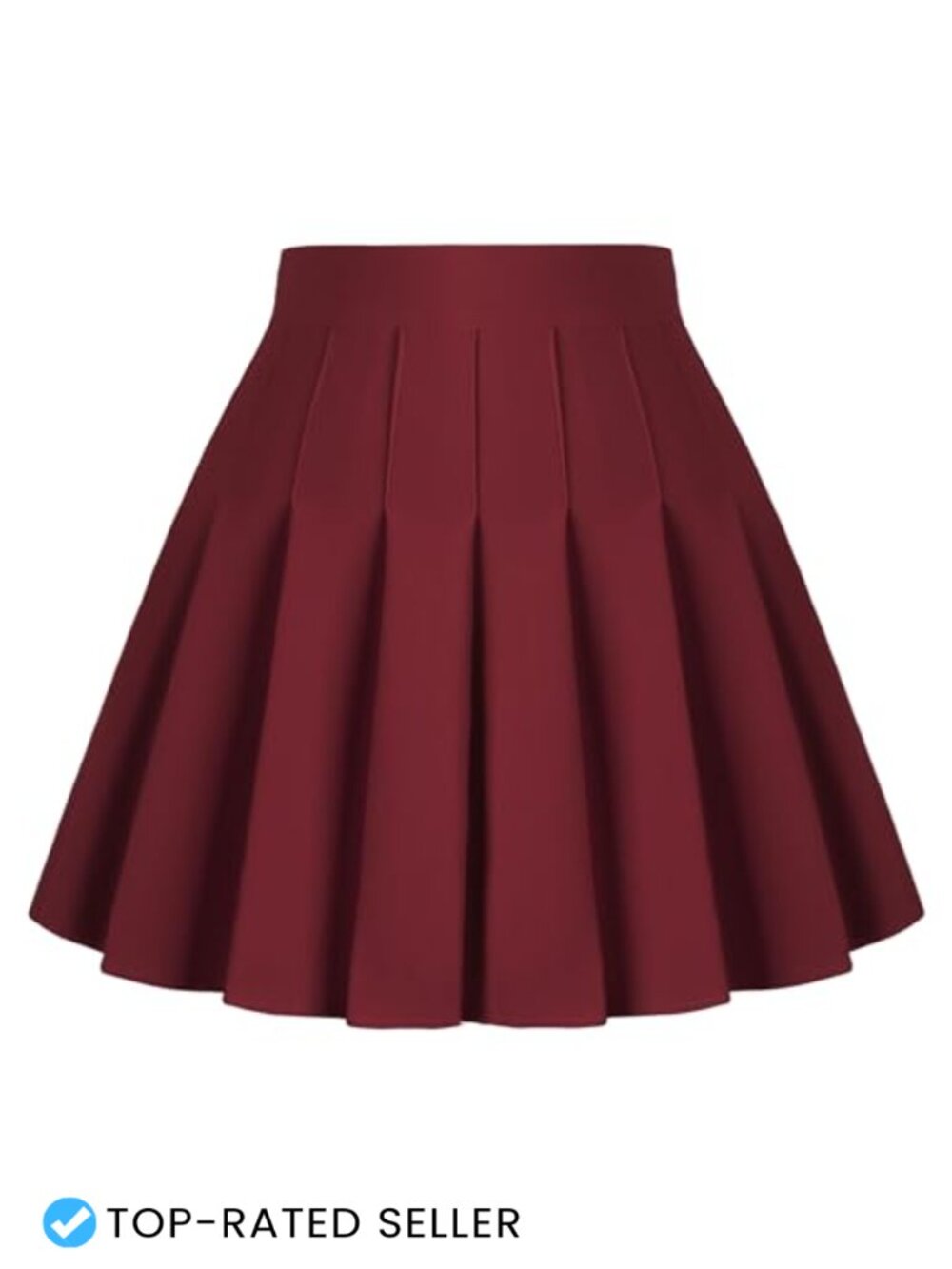 Women's Pleated A-Line Mini Tennis Skirt Lightweight Polyester Blend